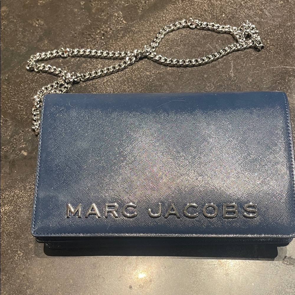 Marc Jacobs Navy Chain Wallet